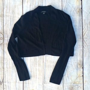 Black Ann Taylor Long Sleeve Open Sweater